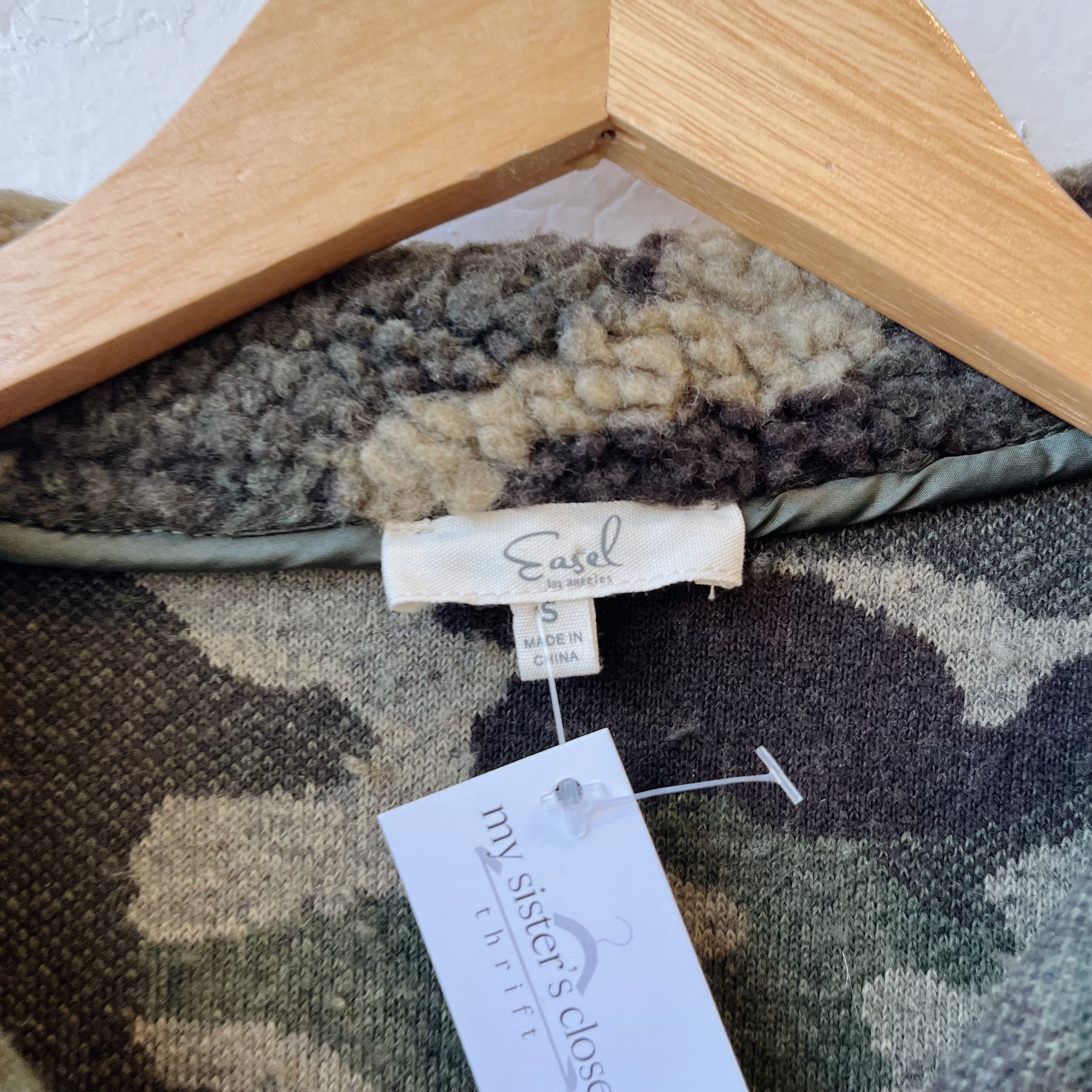 Size S | Camo Sherpa Shacket