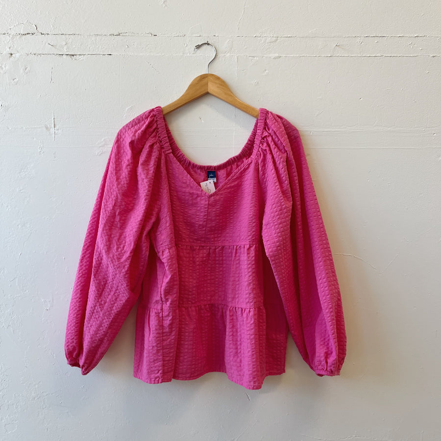 Size L | Pink Tiered Top