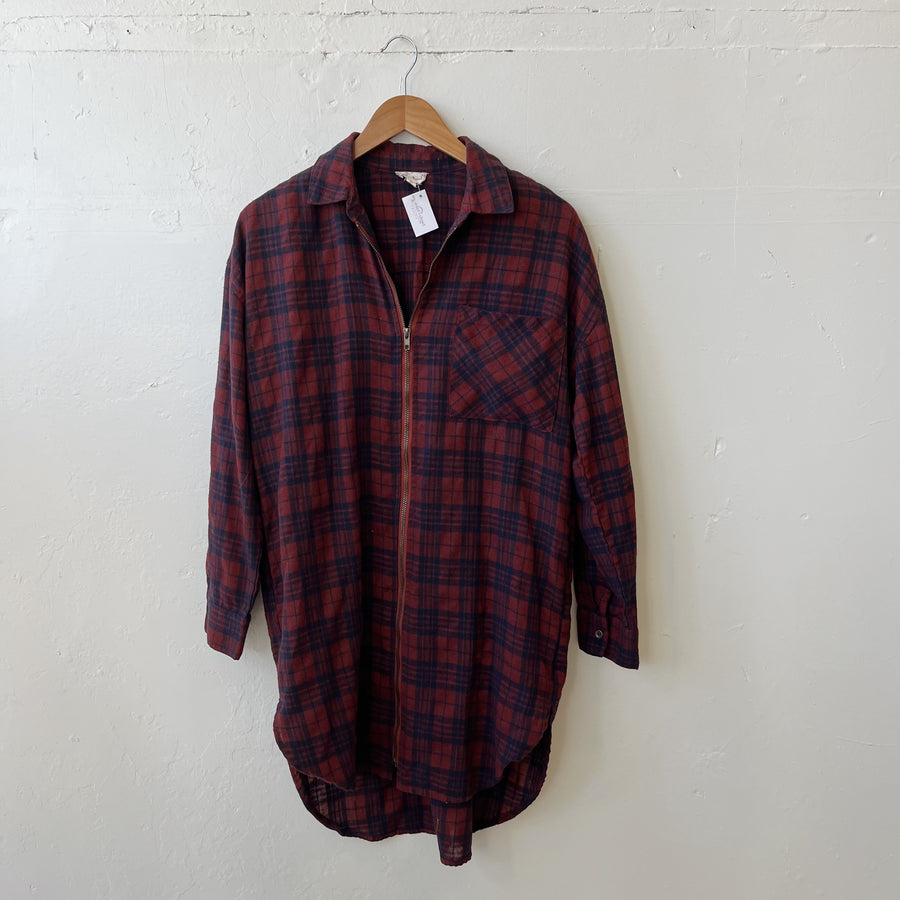 Size M | Zip Up Flannel