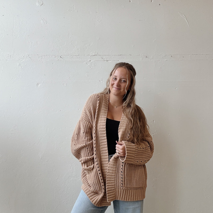 SIZE M | AE Tan Cardigan