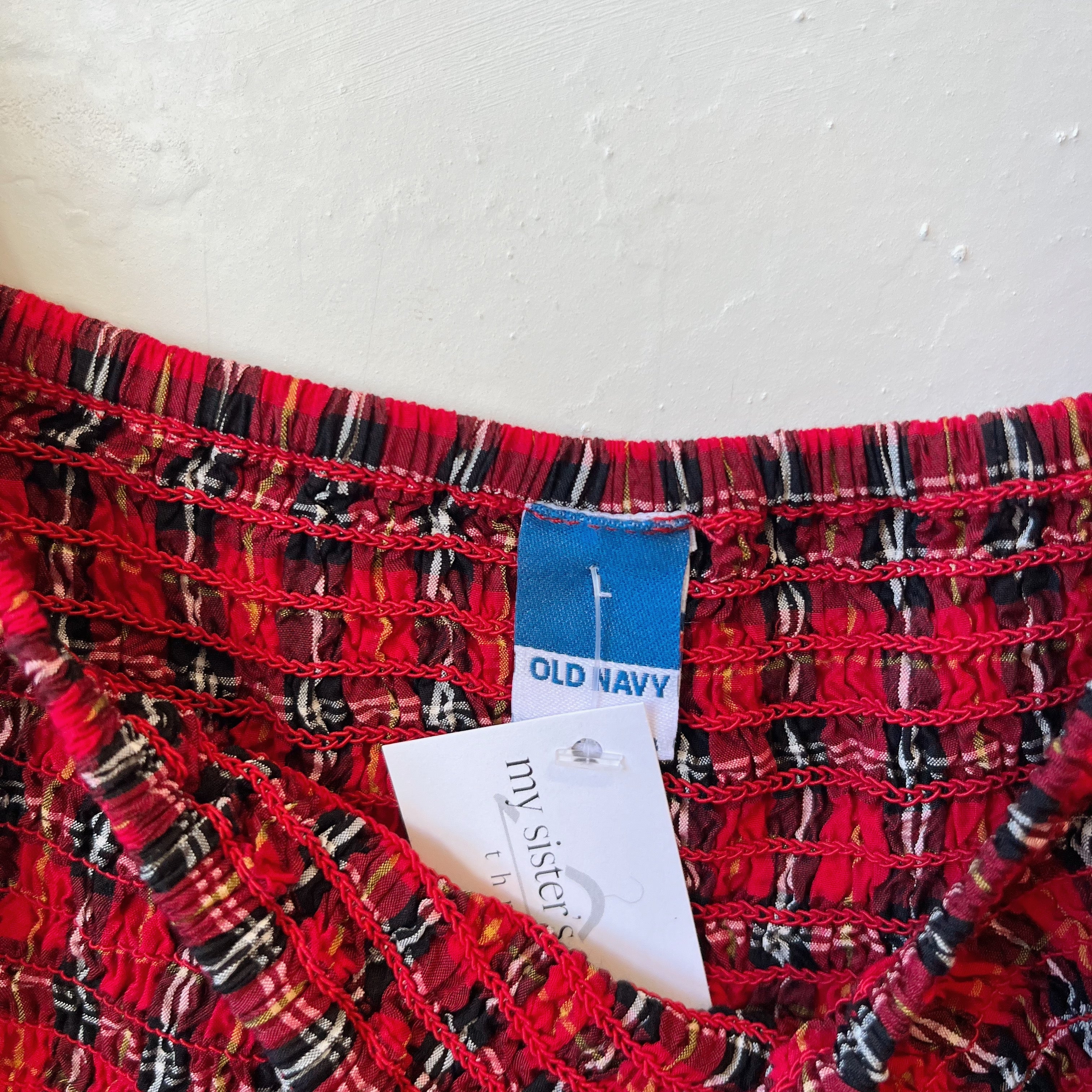 Size L | Plaid Smocked Dress