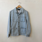 Size XS | Light Wash Long Jean Jacket