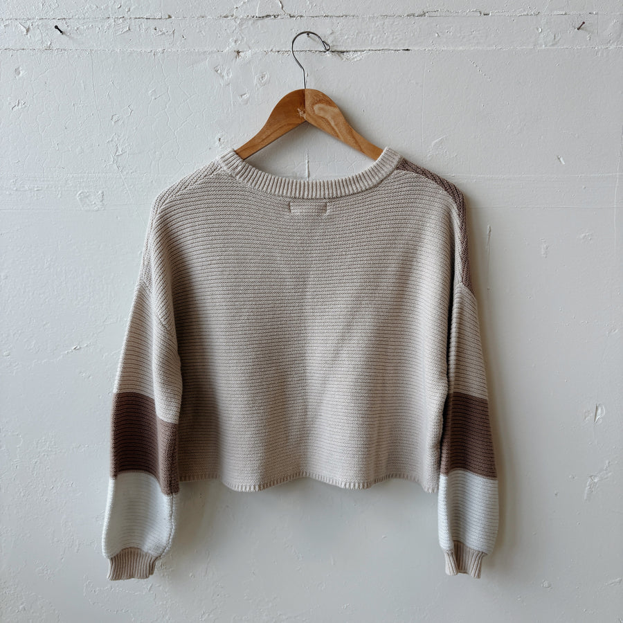 SIZE M | Neutral Block Sweater