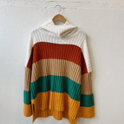 Size L | Multicolor Stripe Sweater