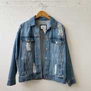 Size S | Distressed Denim Jacket