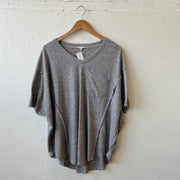 Size 2X | Gray Ribbed Tee