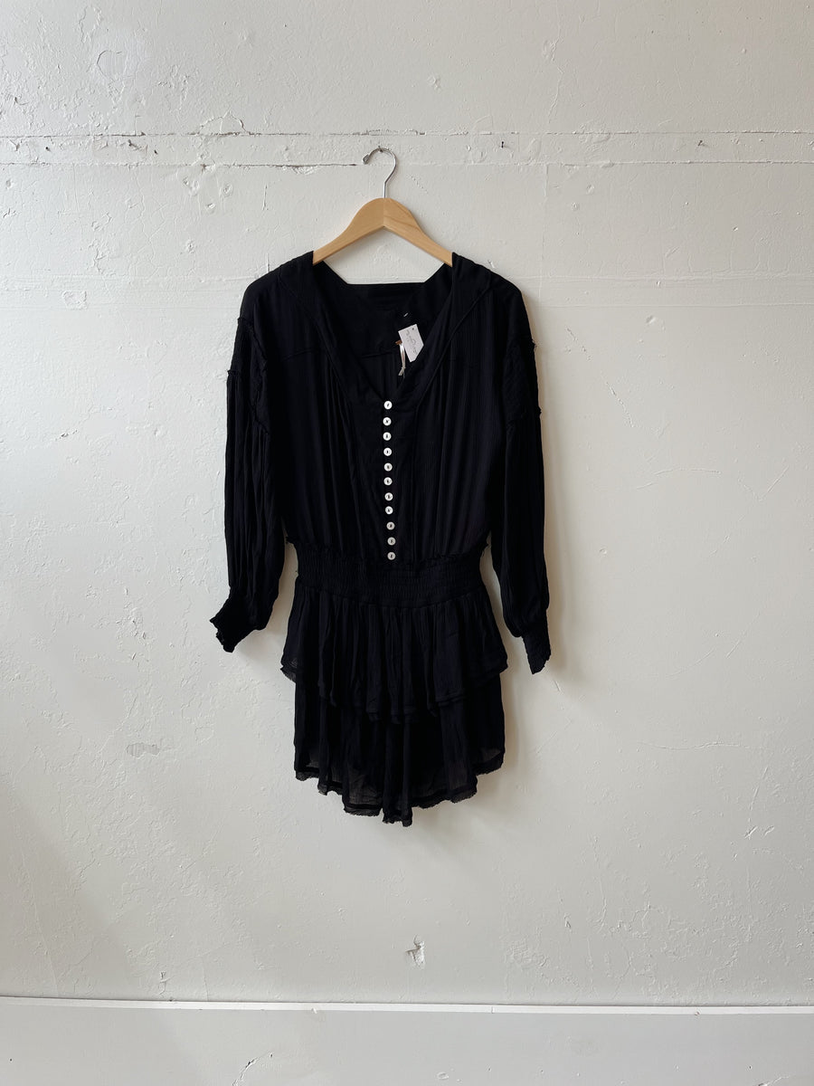 Size S Free People Black Tunic NWT