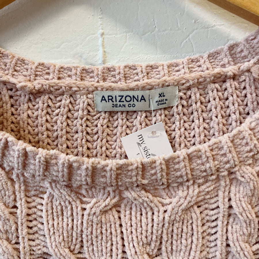 Size XL | Crop Pink Sweater