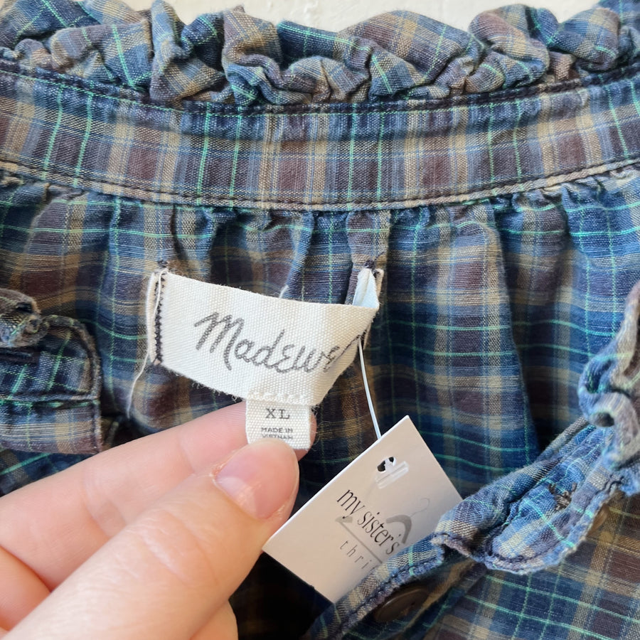 Size XL | Madewell Plaid Top