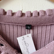 Size S | Purple Ribbed Sweater