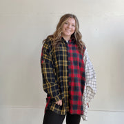 Size 2X | Mixed Flannel Button Up