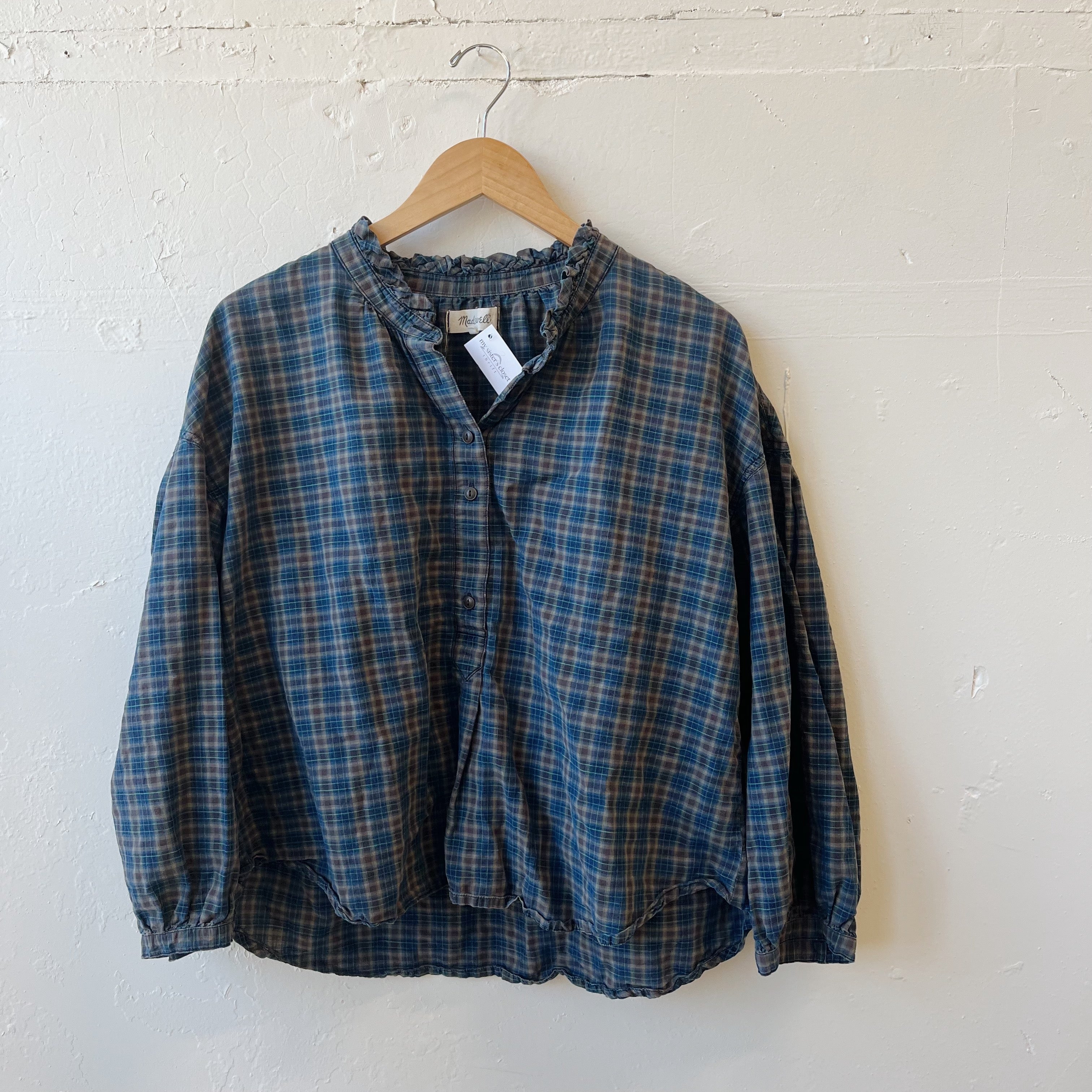 Size XL | Madewell Plaid Top