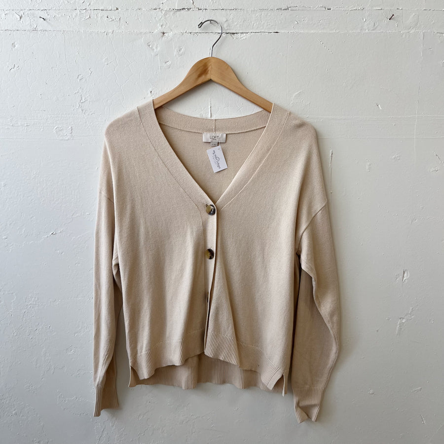 Size XS | Cream Button Cardigan