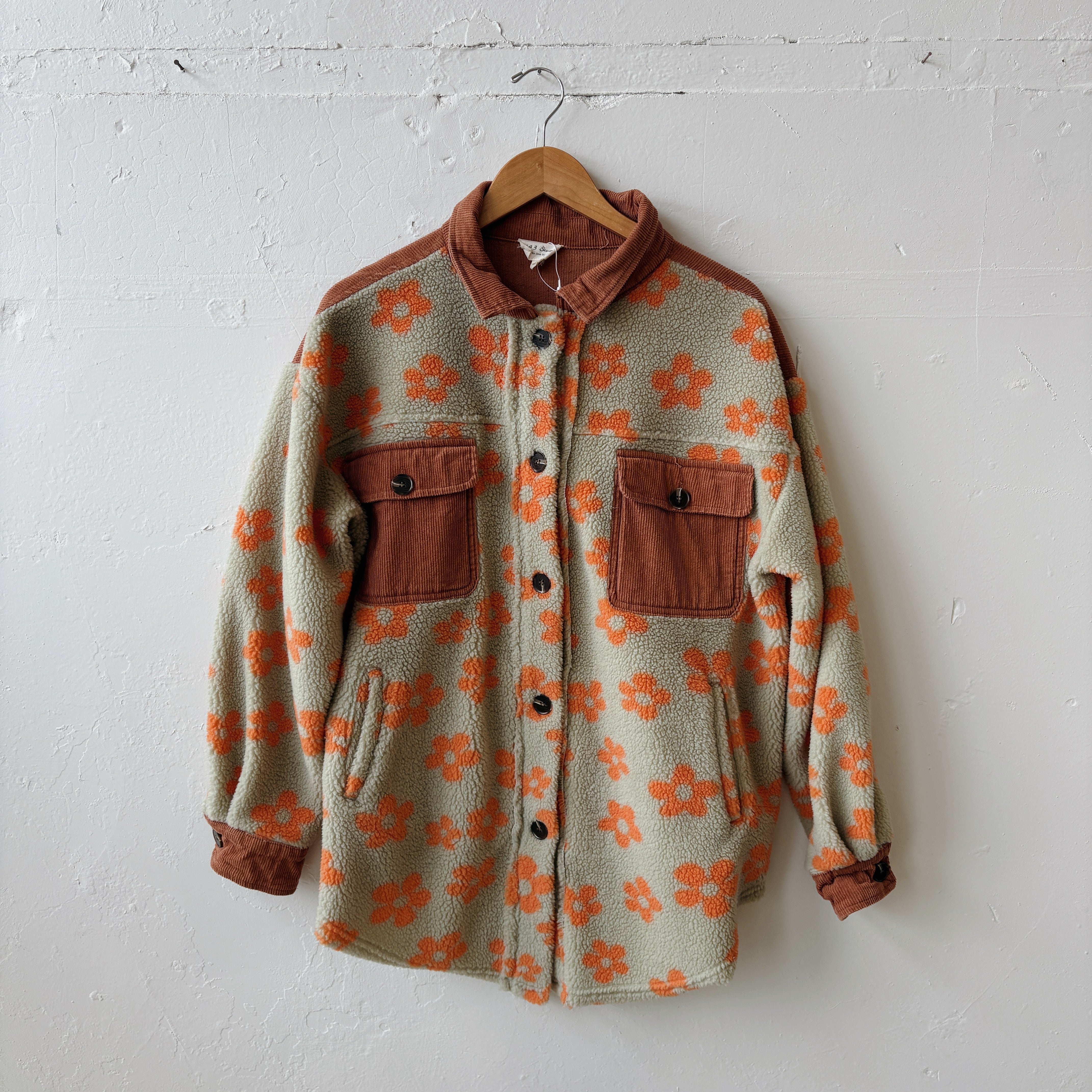 SIZE S | Green Floral Shacket